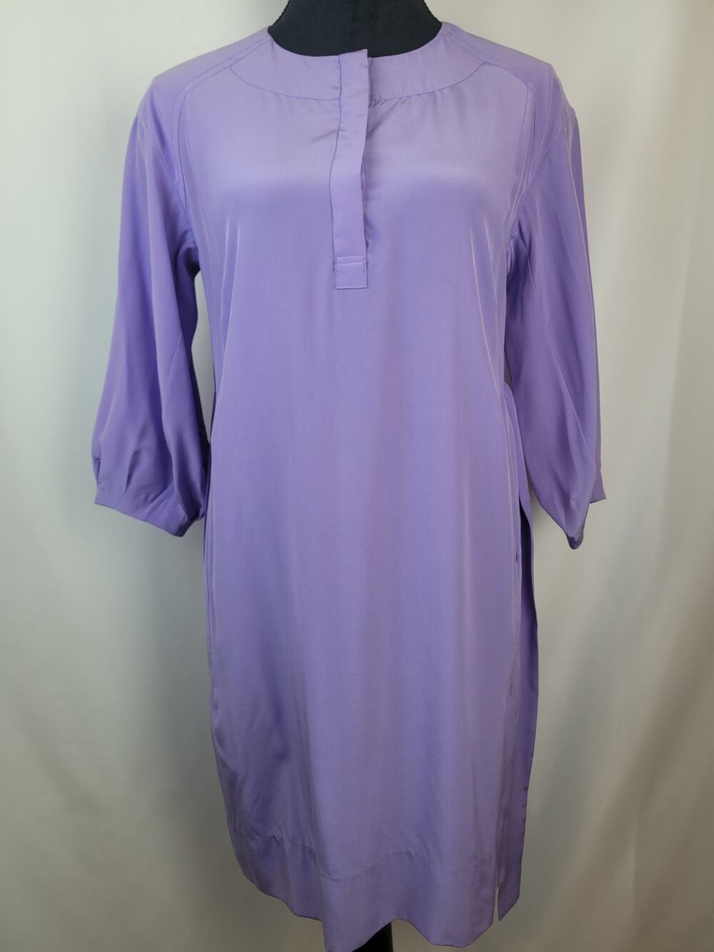 Diane Von Furstenberg Silk Shirt Dress Julieta Lavender Purple NWT Women's Sz 2